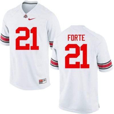 Men's Ohio State Buckeyes #21 Trevon Forte White Nike NCAA College Football Jersey Winter DPM5544NH